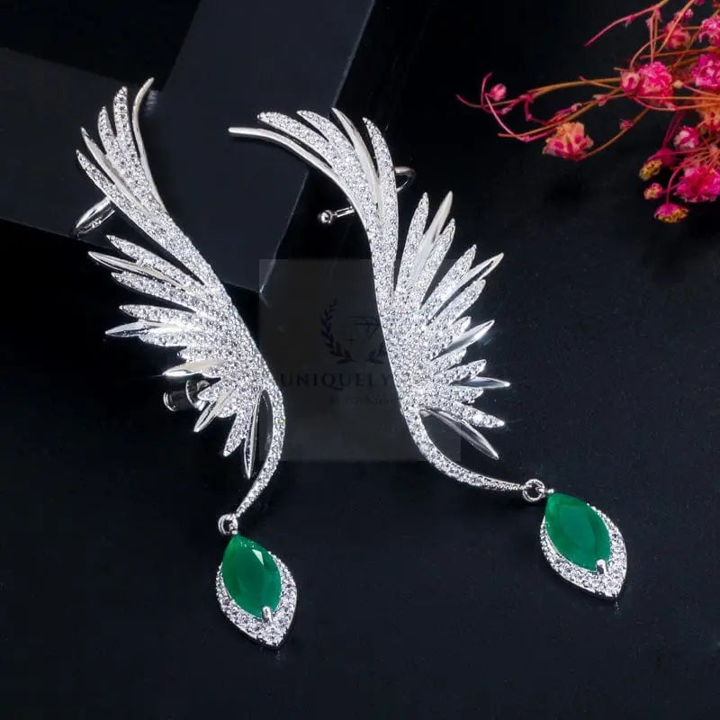 Feather Wing Climber Earrings - Uniquely You Online