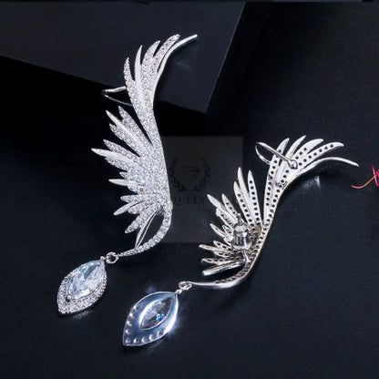 Feather Wing Climber Earrings - Uniquely You Online