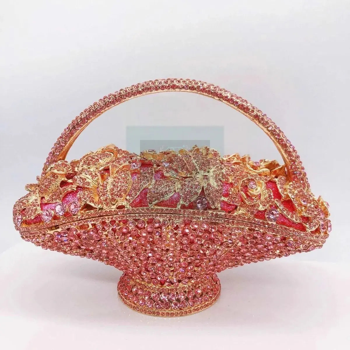 Floral Basket Rhinestone Clutch (variety) - Uniquely You Online