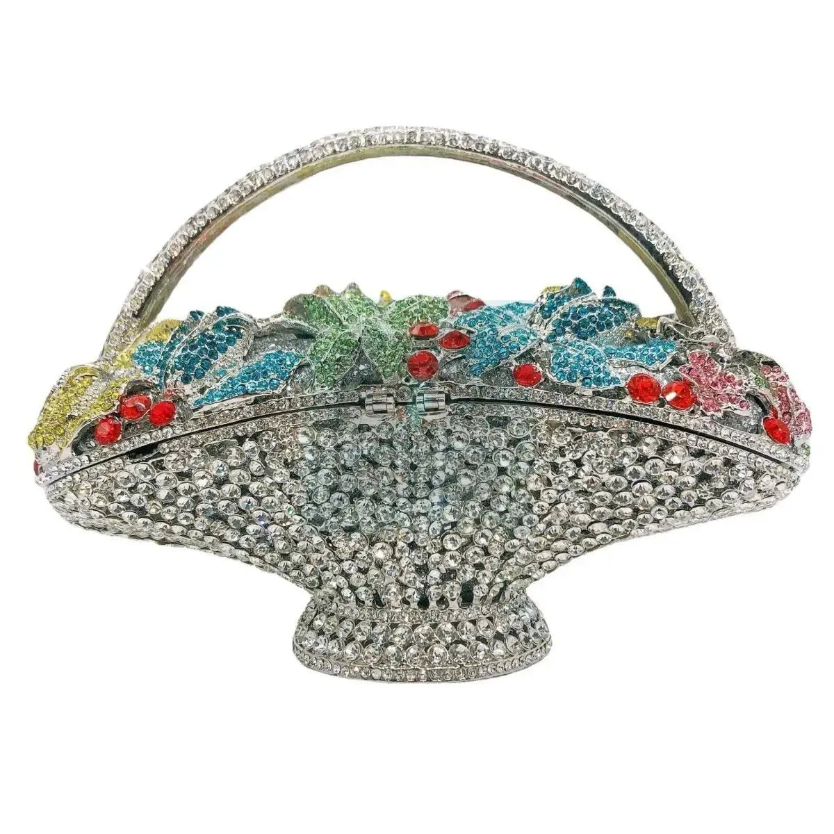 Floral Basket Rhinestone Clutch (variety) - Uniquely You Online