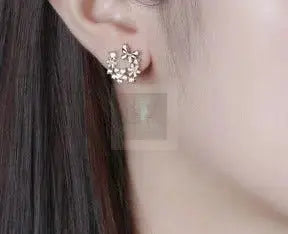 Flower Butterfly Stud Earrings - Uniquely You Online