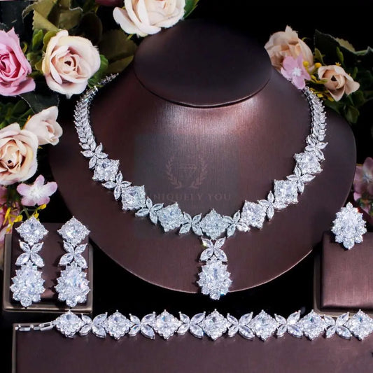 Flower Drop Jewelry Set - Uniquely You Online