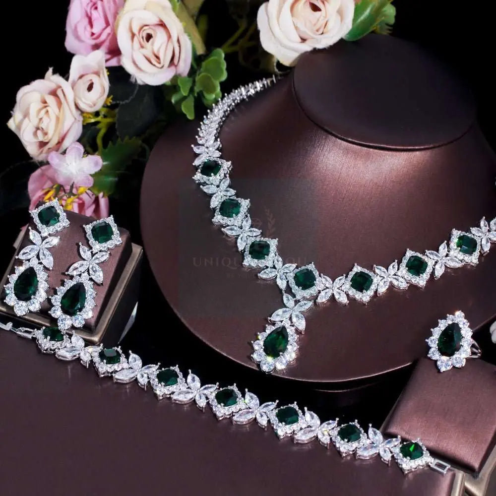 Flower Drop Jewelry Set - Uniquely You Online