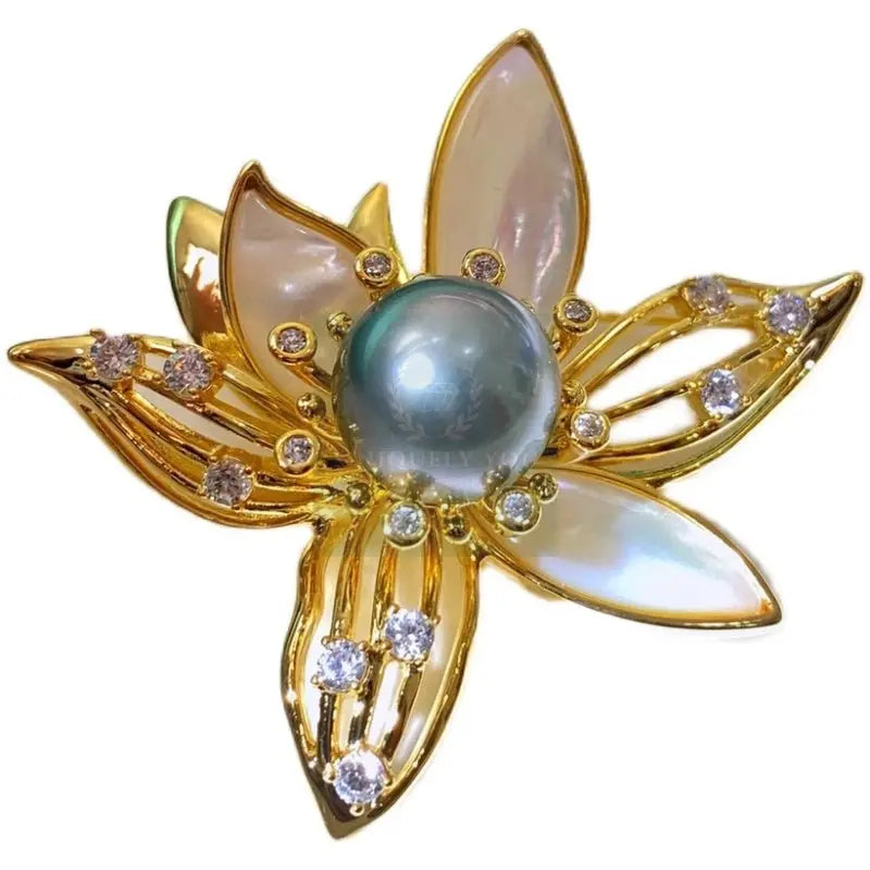 Flower Pearl Brooch - Uniquely You Online