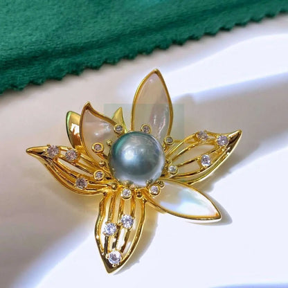 Flower Pearl Brooch - Uniquely You Online