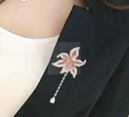 Flower Tassel Brooch - Uniquely You Online