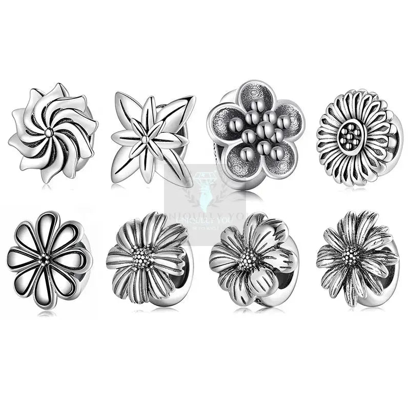 Flowers and Daisies Charms - Uniquely You Online