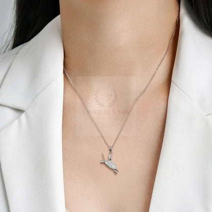 Fluttering Tortoise Pendant and Necklace - Uniquely You Online