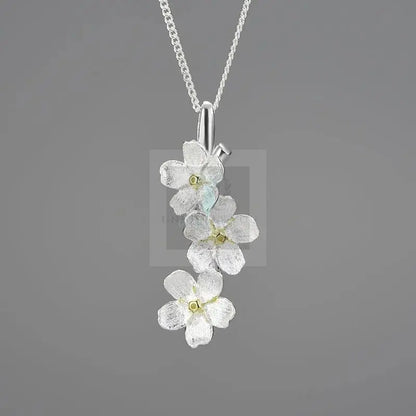 Forget-Me-Not Flower Pendant - Uniquely You Online