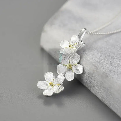 Forget-Me-Not Flower Pendant - Uniquely You Online