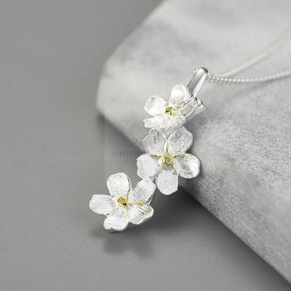 Forget-Me-Not Flower Pendant - Uniquely You Online