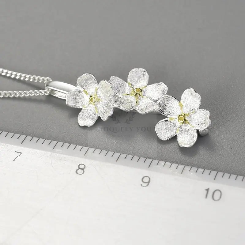 Forget-Me-Not Flower Pendant - Uniquely You Online