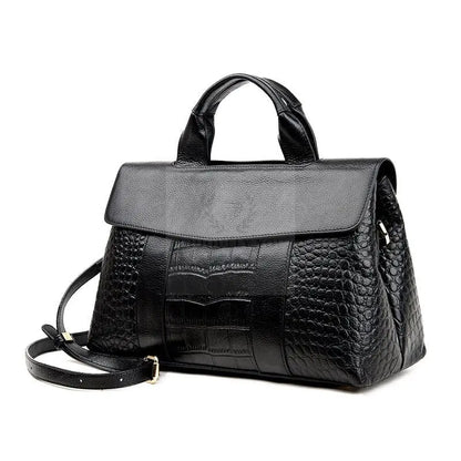 Genuine Leather Alligator Handbag - Uniquely You Online