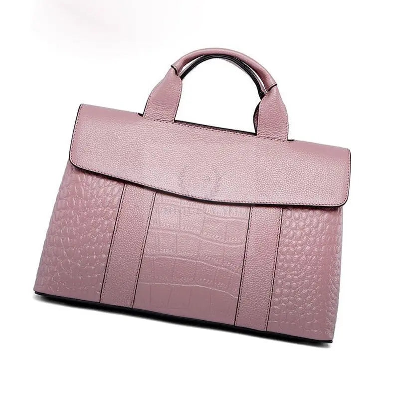 Genuine Leather Alligator Handbag - Uniquely You Online