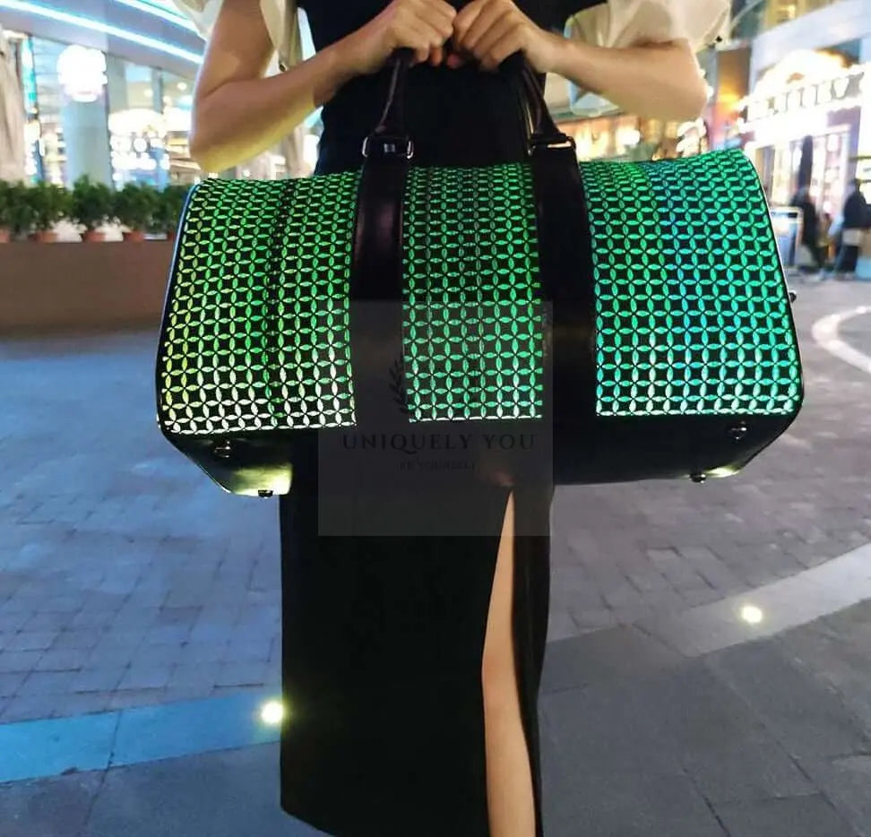 Geometric Luminous Smart Duffel Bag - Uniquely You Online