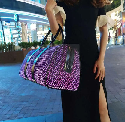 Geometric Luminous Smart Duffel Bag - Uniquely You Online