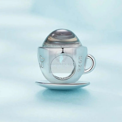 Glass Coffee Cup Charm - Uniquely You Online