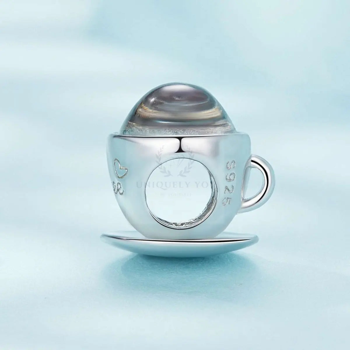 Glass Coffee Cup Charm