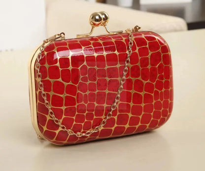 Gold Paint Embossed Bag  Uniquely You Online