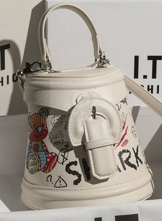 Graffiti Bucket Purse - Uniquely You Online