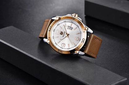 Benyar 5166 Leather Quartz Watch  Uniquely You Online