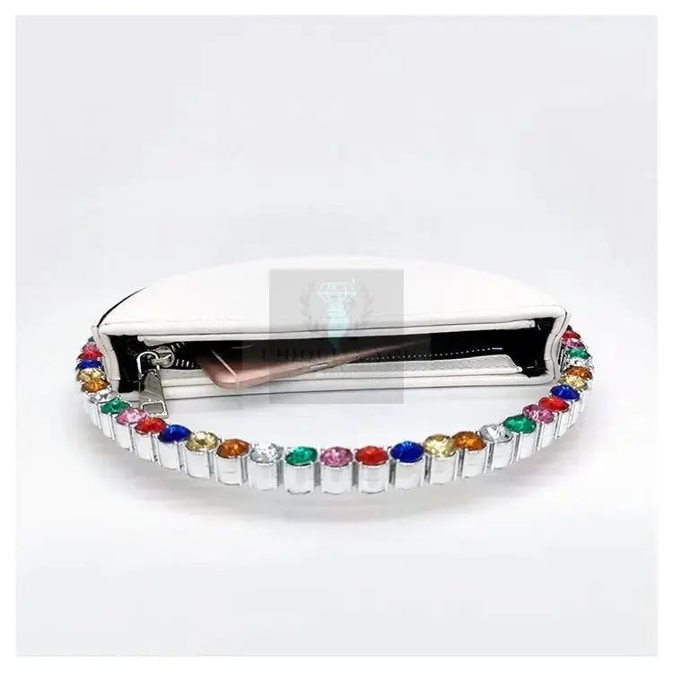 Half Moon Crystal Handle Clutch - Uniquely You Online