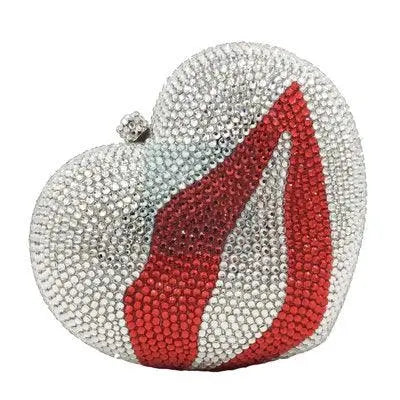 Heart and Kiss Crystal Clutch (variety) - Uniquely You Online