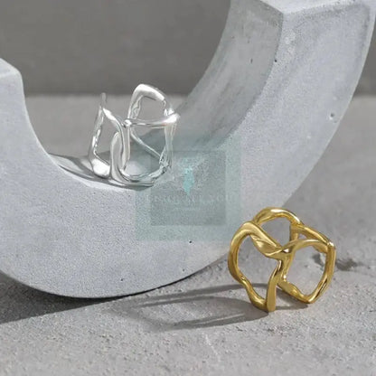 Hollow Square Ear Cuff - Uniquely You Online