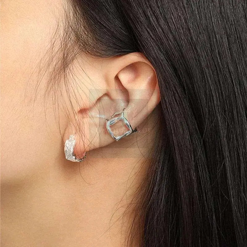 Hollow Square Ear Cuff - Uniquely You Online