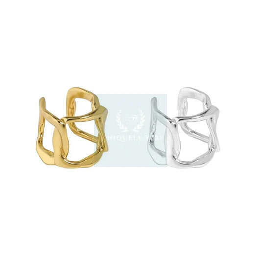 Hollow Square Ear Cuff - Uniquely You Online
