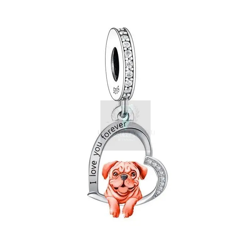 I Love You Forever Pug Charm - Uniquely You Online