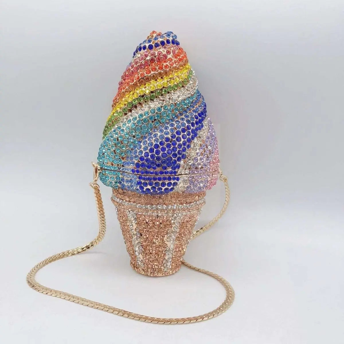 Ice Cream Cone Crystal Novelty Clutch - Uniquely You Online