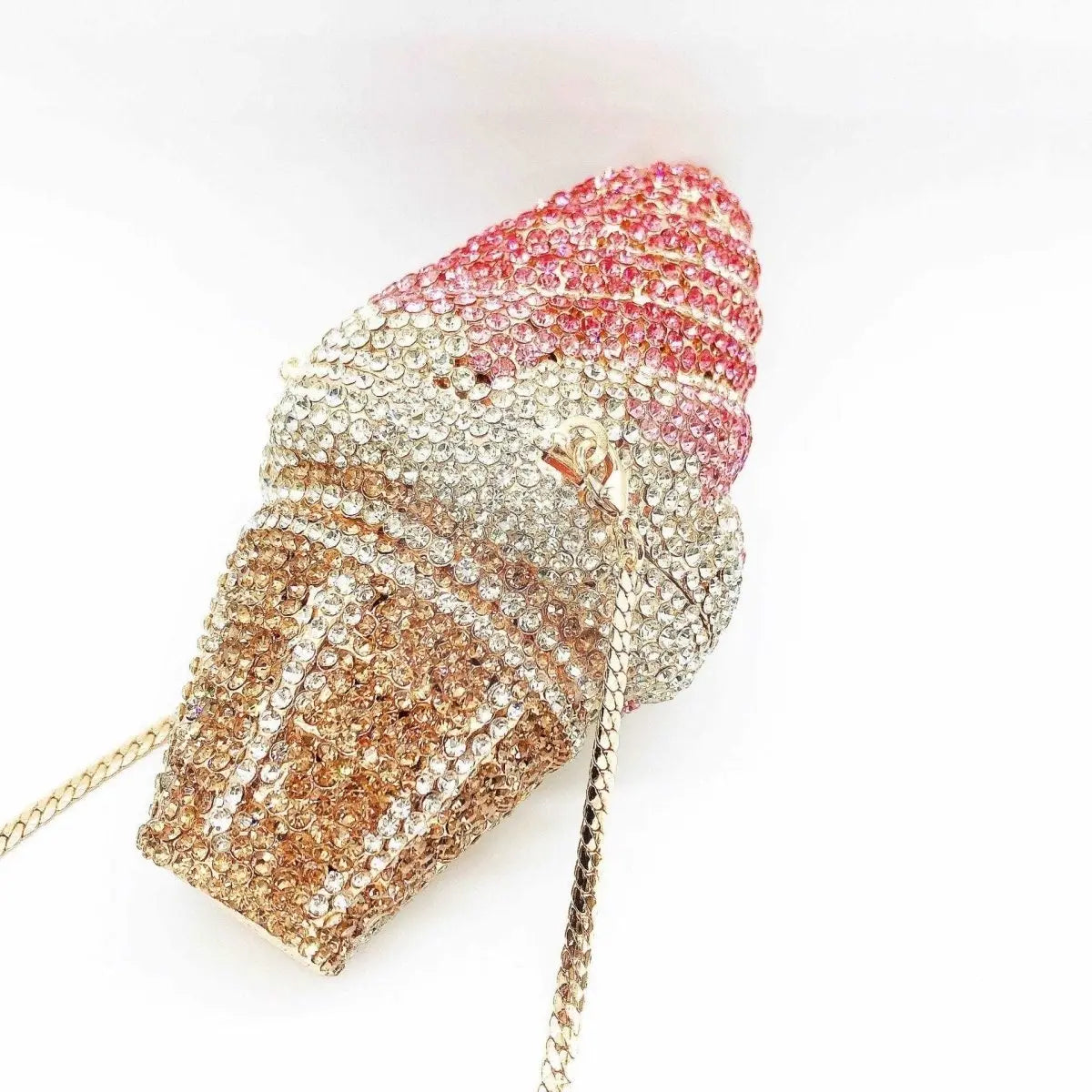 Ice Cream Cone Crystal Novelty Clutch - Uniquely You Online