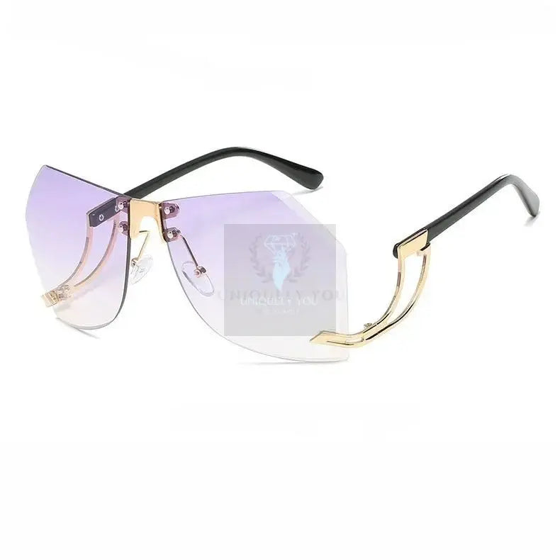 Kate Irregular Rimless Sunglasses - Uniquely You Online