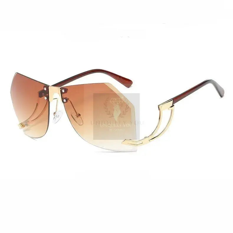 Kate Irregular Rimless Sunglasses - Uniquely You Online