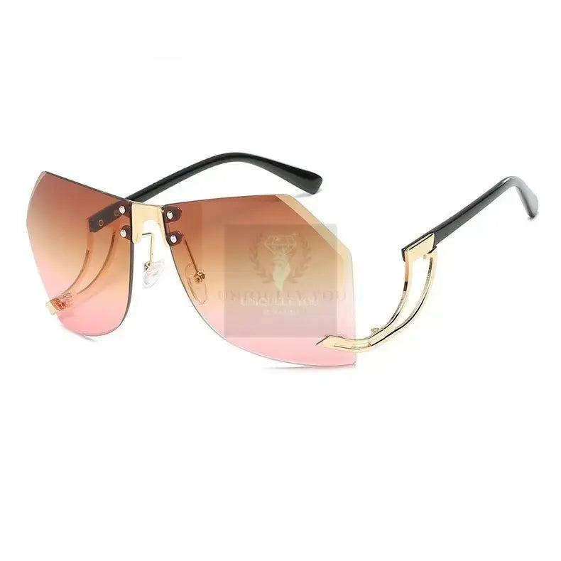 Kate Irregular Rimless Sunglasses - Uniquely You Online