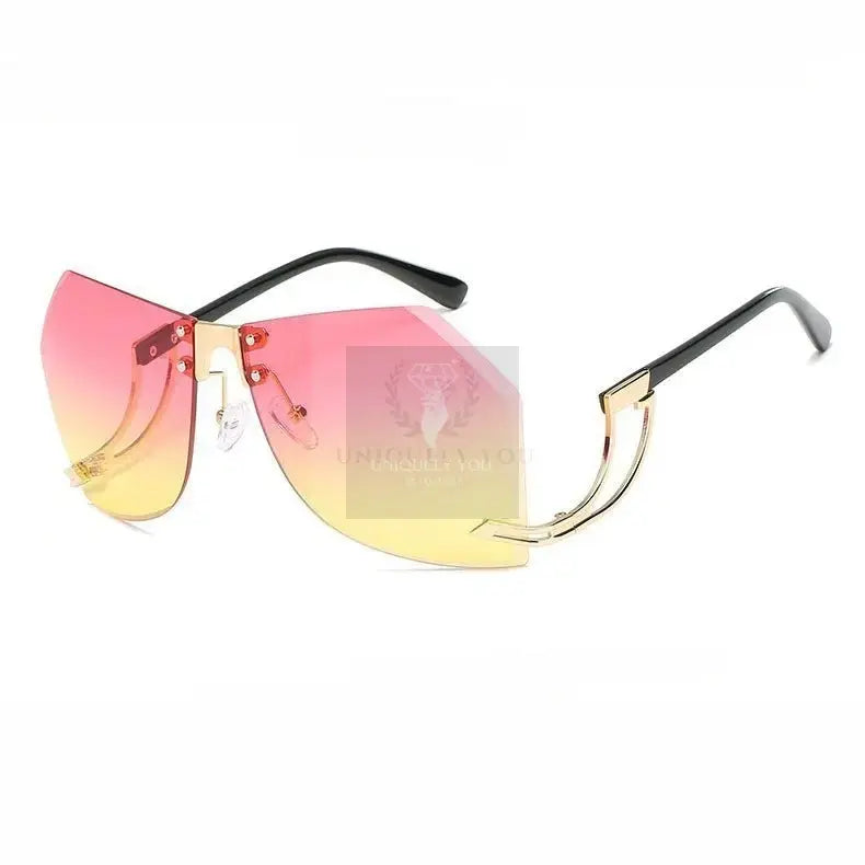 Kate Irregular Rimless Sunglasses - Uniquely You Online