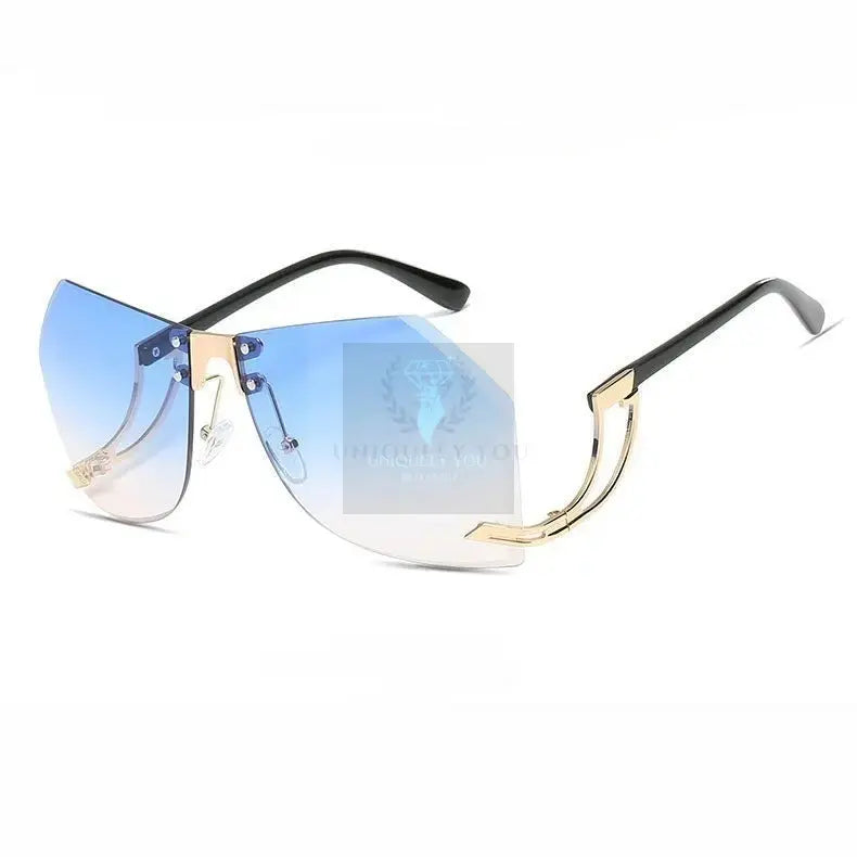 Kate Irregular Rimless Sunglasses - Uniquely You Online