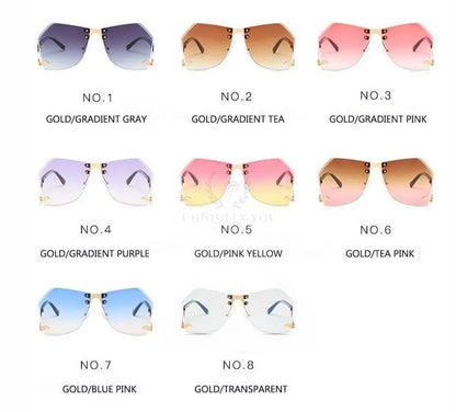 Kate Irregular Rimless Sunglasses - Uniquely You Online