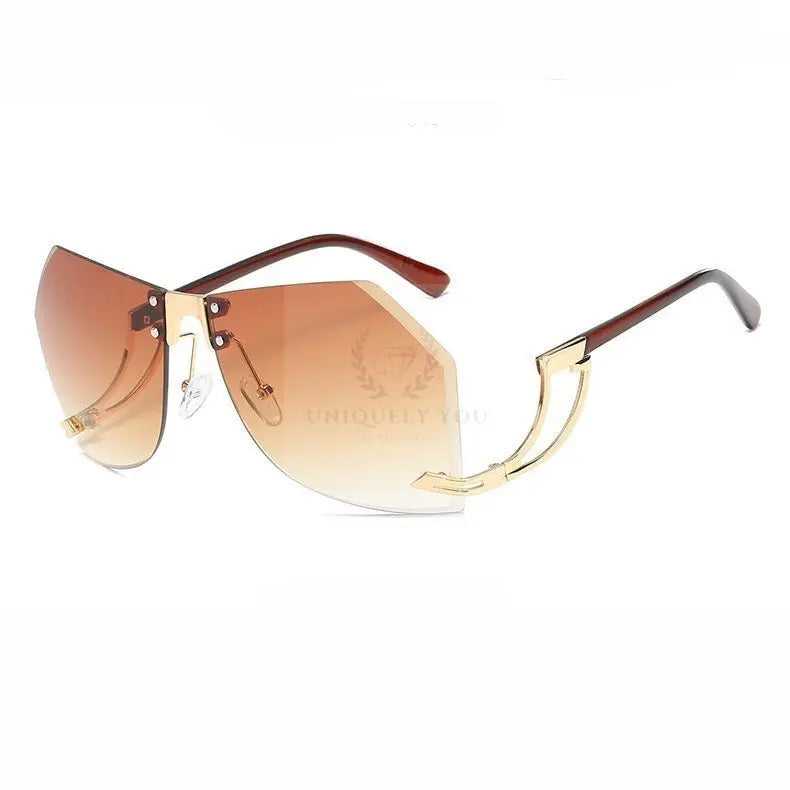 Kate Irregular Rimless Sunglasses - Uniquely You Online