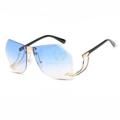 Kate Irregular Rimless Sunglasses - Uniquely You Online