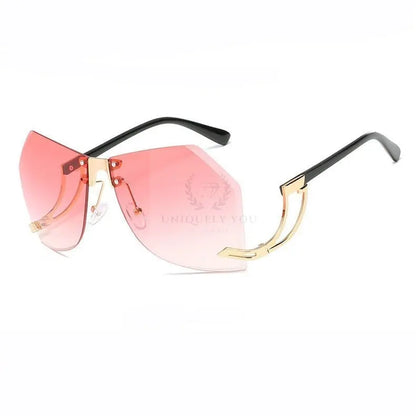 Kate Irregular Rimless Sunglasses - Uniquely You Online