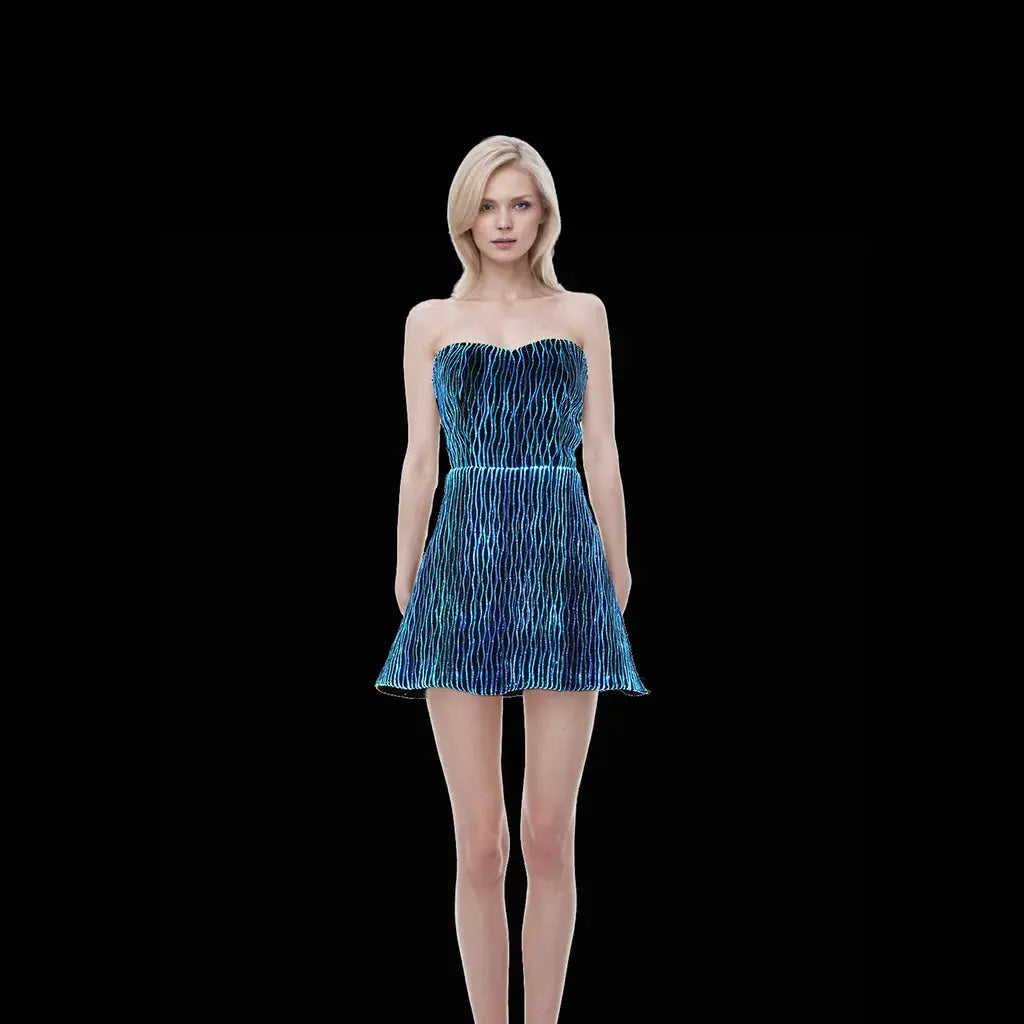 LED Mini Wave Dress - Uniquely You Online