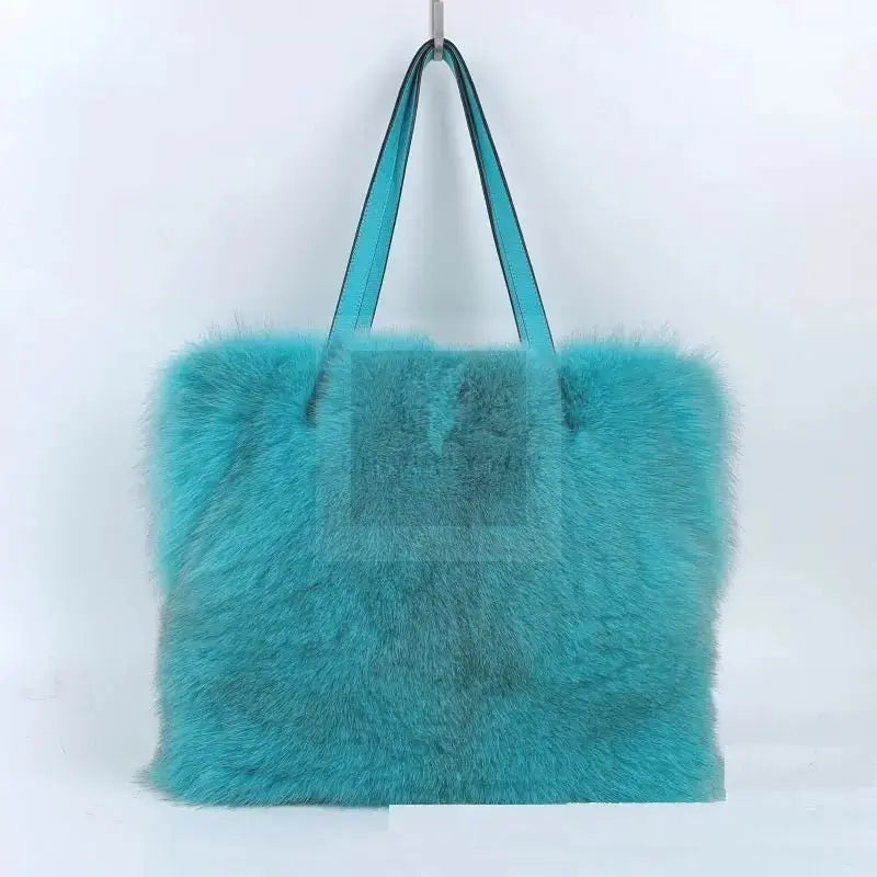 Large Fox Fur Handbag - Uniquely You Online