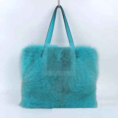 Large Fox Fur Handbag - Uniquely You Online