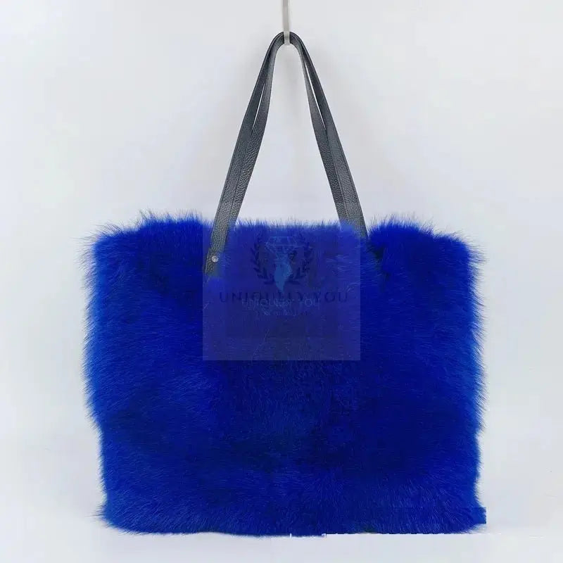 Large Fox Fur Handbag - Uniquely You Online