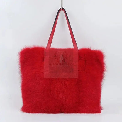 Large Fox Fur Handbag - Uniquely You Online