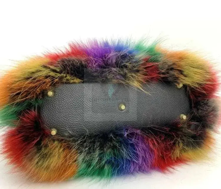 Large Fox Fur Handbag - Uniquely You Online