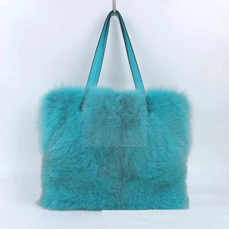 Large Fox Fur Handbag - Uniquely You Online