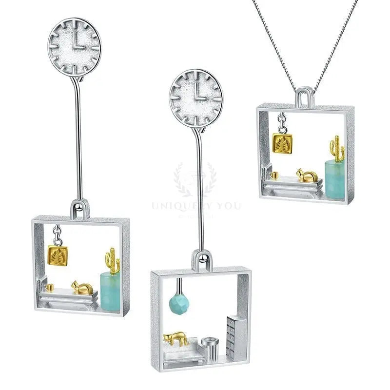 Lazy Cat Home Jewelry Set - Uniquely You Online